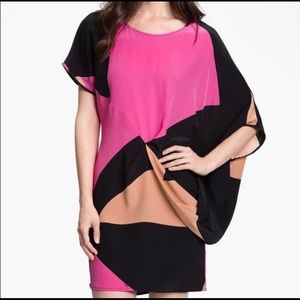 Trina Turk Color block Blouson dress